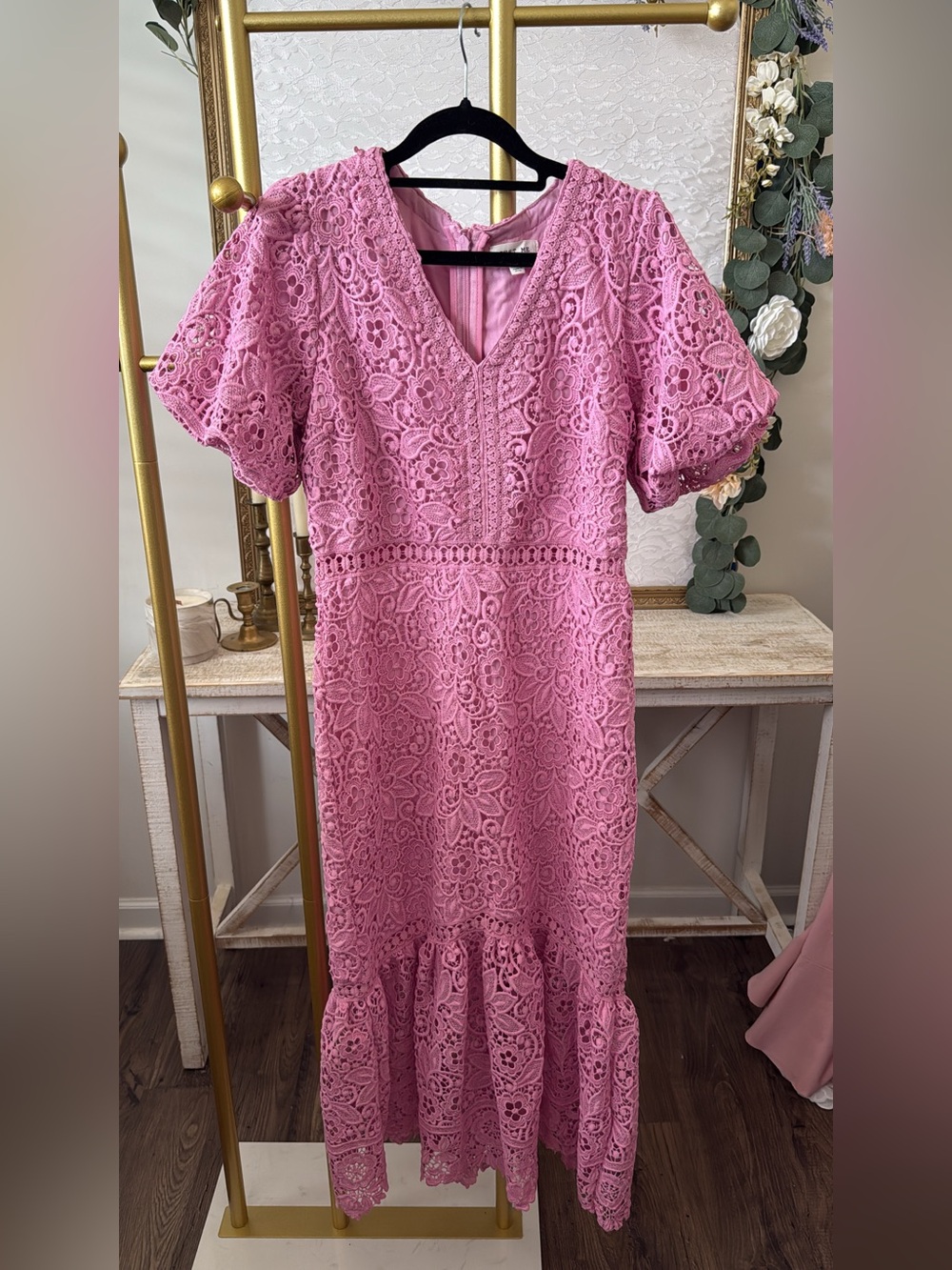 Just Me Crochet Lace Dress